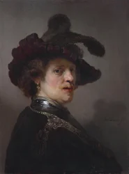 Tronie of a Man with a Feathered Beret